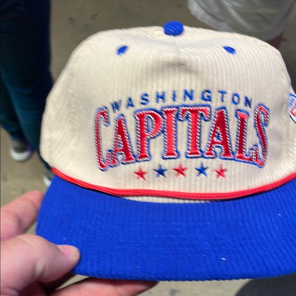 Washington Capitals Beige and Blue Cap